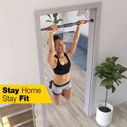 Barre de Traction Porte Homefit IronLift – Sans Perçage – Réglable 65 à 90 cm – Charge Max. 150 kg