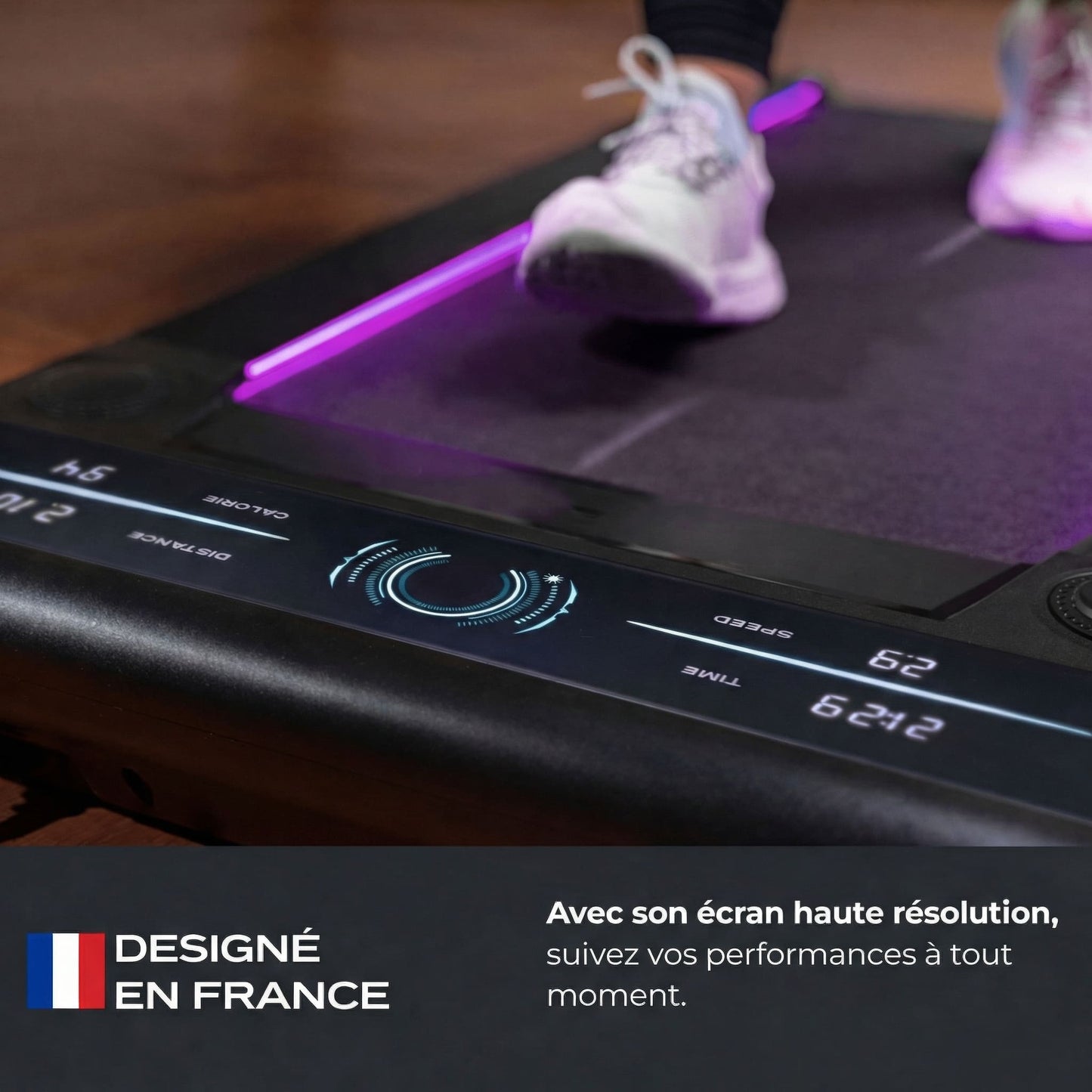 Tapis de marche Lite Mini – 6 km/h – Bluetooth – 4 programmes – LED 7 couleurs