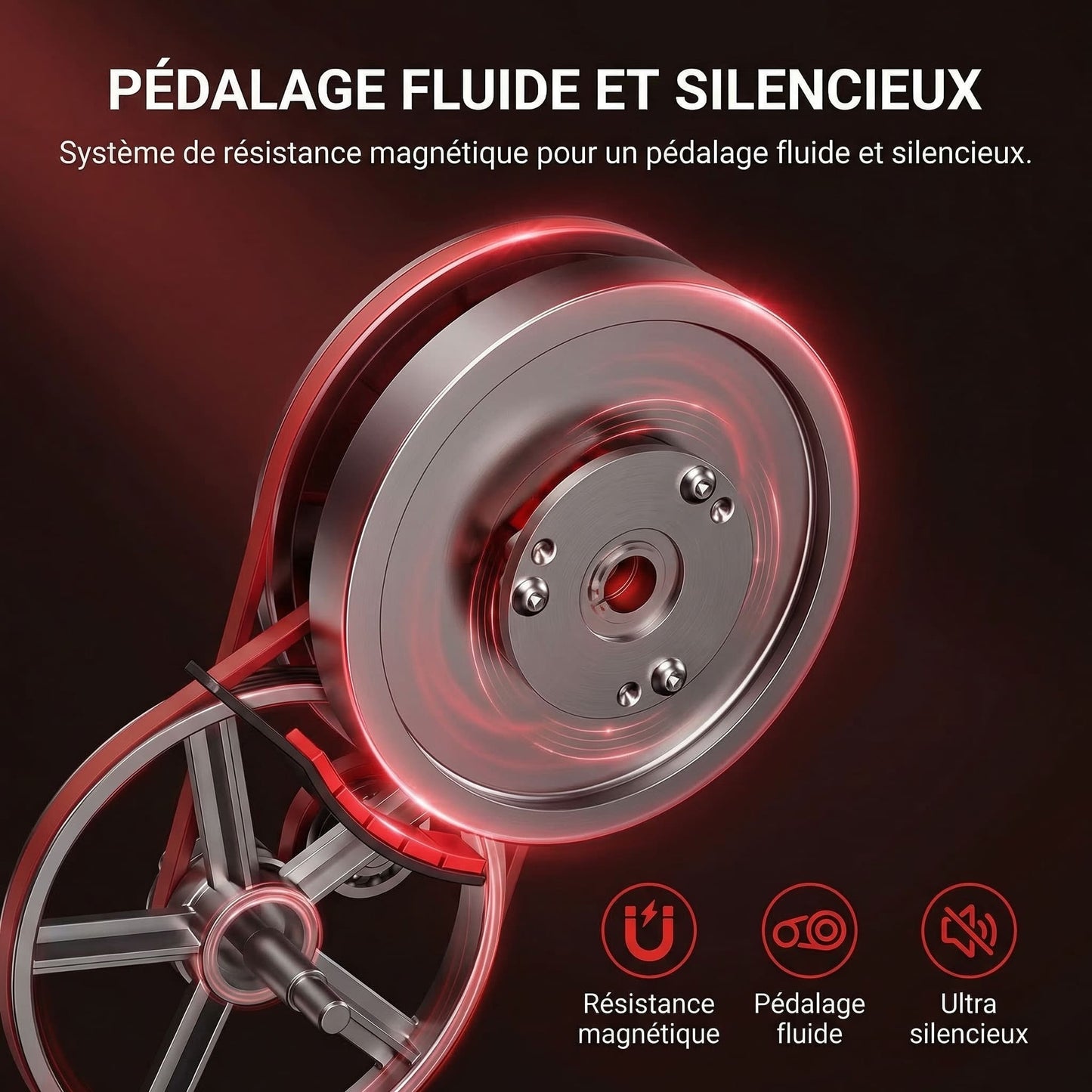 Vélo d’Appartement Homefit ProFit Duo+ – 16 Niveaux – Bluetooth – Entraînement 4-en-1 – Charge Max. 127 kg