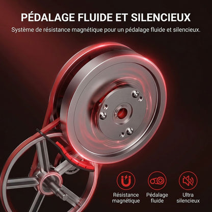 Vélo d’Appartement Homefit ProFit Duo+ – 16 Niveaux – Bluetooth – Entraînement 4-en-1 – Charge Max. 127 kg