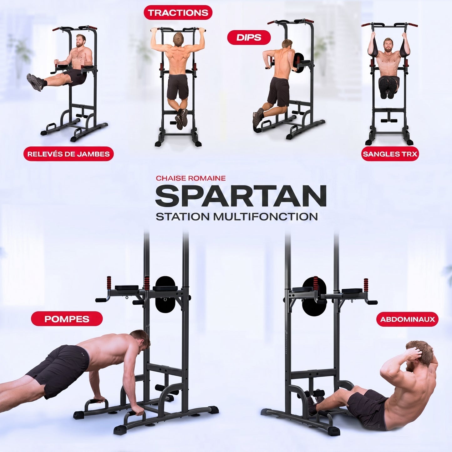 Chaise Romaine Spartan 7-en-1