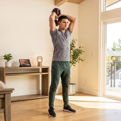Haltère Réglable Homefit 2 à 24 kg – 15 Niveaux de Poids – Réglage Rapide – Base Incluse