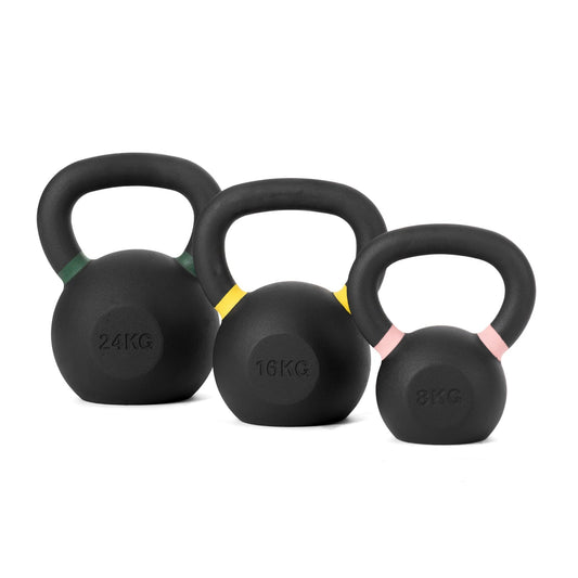 Kettlebell en Fonte Homefit Pro – 4 à 48 kg – Monobloc – Poignée Ergonomique – Base Plate