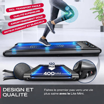 Tapis de marche Lite Mini – 6 km/h – Bluetooth – 4 programmes – LED 7 couleurs