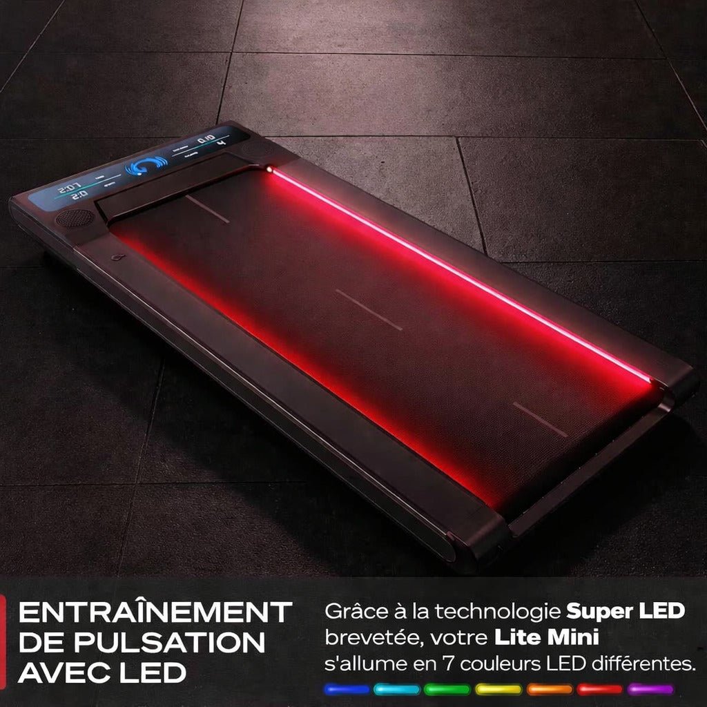Tapis de marche Lite Mini – 6 km/h – Bluetooth – 4 programmes – LED 7 couleurs