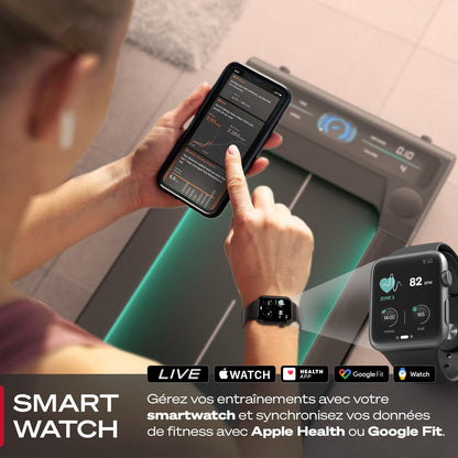 Tapis de marche Lite Mini – 6 km/h – Bluetooth – 4 programmes – LED 7 couleurs