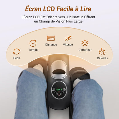 Vélo Elliptique Mini Homefit – 12 Niveaux – Télécommande – Écran LCD – Modes Auto & Manuel – Compact