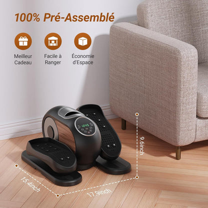 Vélo Elliptique Mini Homefit – 12 Niveaux – Télécommande – Écran LCD – Modes Auto & Manuel – Compact