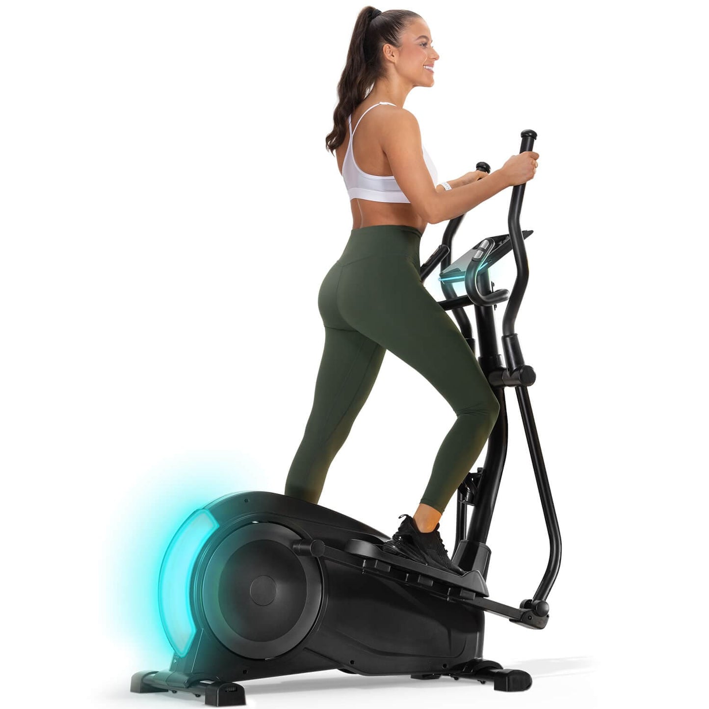 Vélo Elliptique Homefit FlowMotion – 24 Niveaux – Écran Tactile LED – Kinomap – Volant d’Inertie 24 kg – 120 kg